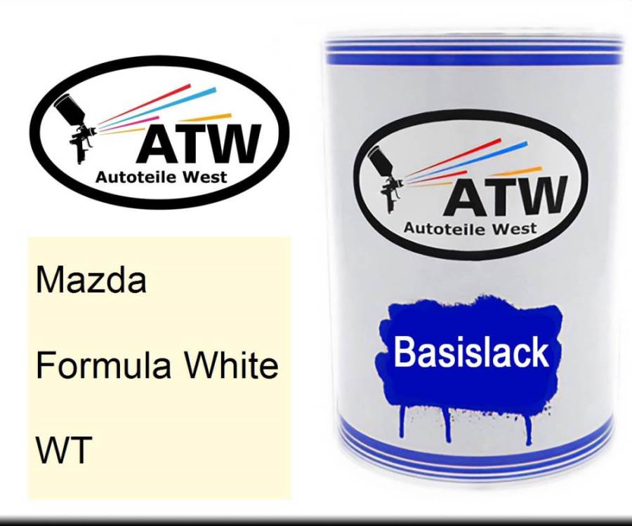 Mazda, Formula White, WT: 500ml Lackdose, von ATW Autoteile West.